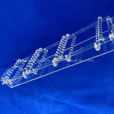 jakość  High Purity Fused Silica Quartz Boat High Temperature Resistant Quartz Boat for Tube Furnace Laboratory Sintering fabryka