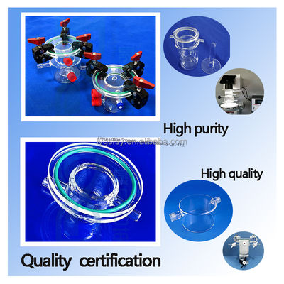 jakość  High Precision Flanged Quartz Glass Reactor with Ozone Free Welding for 1100℃ Hydrogen Production fabryka