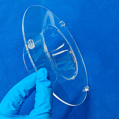 jakość  Corrosion Resistance High Temperature Resistant Transparent Quartz Tube Flange Connected Quartz Glass Tube fabryka