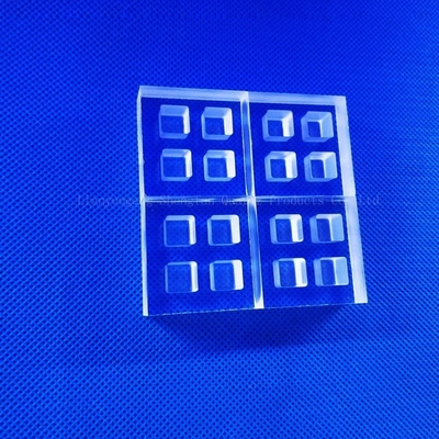 Półprzewodnikowe wiercenie laserowe Przezroczysta płyta ze szkła kwarcowego z otworem