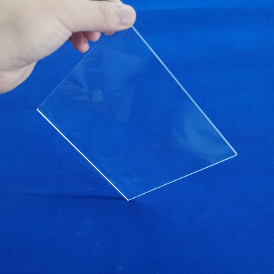 Wysokotemperaturowa płyta ze szkła kwarcowego Stopiona płyta Dostosowane naczynie 0,5 mm