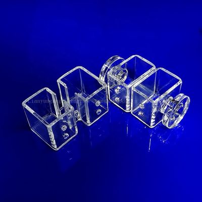 Płyty szklane kwarcowe o wysokiej przepuszczalności odporne na korozję do stosowania w laboratoriach o wysokiej temperaturze