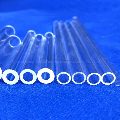 Wysokiej czystości SiO2 99,99% kwarcowa szklana rura o temperaturze 1180°C i temperaturze 1100°C dla zastosowań przemysłowych