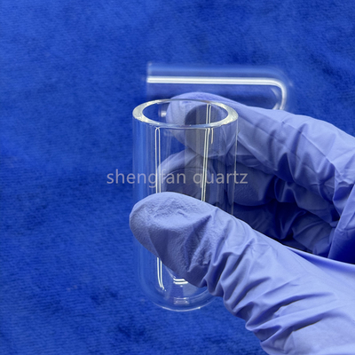 Wysokotemperaturowa odporność na korozję Fabryka Laboratorium indywidualne Quartz przemysłowy okrągłe dno płaska probówka