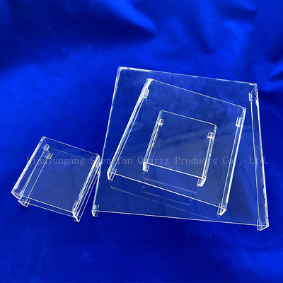 Zindywidualizowane Przejrzysty kwadratowy szkło kwarcowe miska Petri Laboratory Glassware z sio2 Chemiczny skład