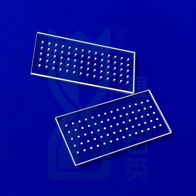 99.99% Wysokiej czystości płytka kwarcowa laser grooving stopiony krzemionka kwarcowego szkła okna kwarcowego szkła