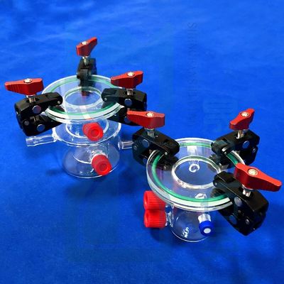 Zindywidualizowany, odporny na korozję, bardzo przejrzysty, podwójny reaktor kwarcowy do szkła laboratoryjnego