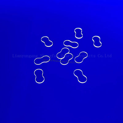 Laserowe cięcie małych ultrafioletowych przezroczystych płyt z kwarcu do okna komory