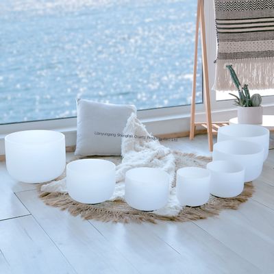 7 Chakra Balance Quartz Singing Bowl z 12 nutami muzycznymi i wysoką odpornością na temperaturę do medytacji