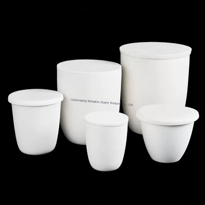 99% Alumina Ceramic Crucible With High Density And Max Working Temperature 1600C
