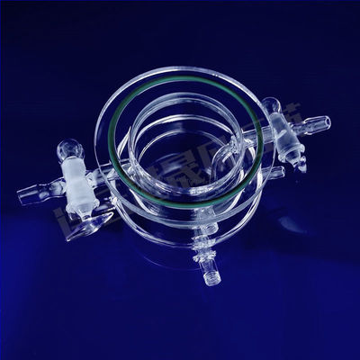 Zindywidualizowany 50-1000 ml Fotoindukowany reaktor szklany kwarcowy o wysokiej przejrzystości o temperaturze roboczej 1100 °C