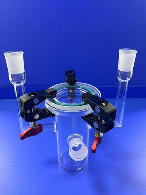 Zindywidualizowany 50-1000 ml Fotoindukowany reaktor szklany kwarcowy o wysokiej przejrzystości o temperaturze roboczej 1100 °C