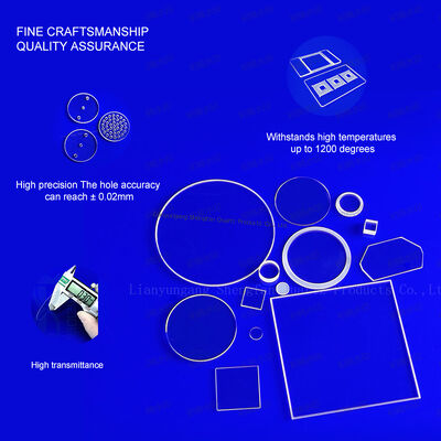 High Temperature and Corrosion Resistant Quartz Step Plate Can Be Customized for Experimental