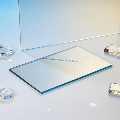 High Transmittance 92% Fused Quartz Plate with 2.2g/cm³  1200 ℃ Working Temperature