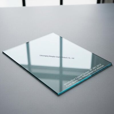 Manufacturer Support Custom 99.99% SiO2 Fused Quartz  Glass Sheet  For Window
