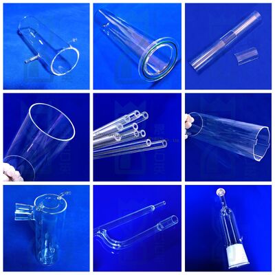 Włóknowaty krzemionkowy kwarcowy rurka szklana o temperaturze roboczej 1100°C 99,99% SiO2 czystość i wysoka przepuszczalność światła