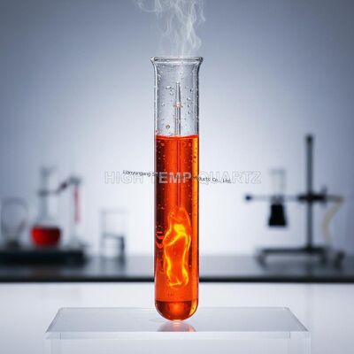 High Temperature Resistant Corrosion Resistant Quartz Glass Test Tube with 99.99% SiO2 Purity for Laboratory Use