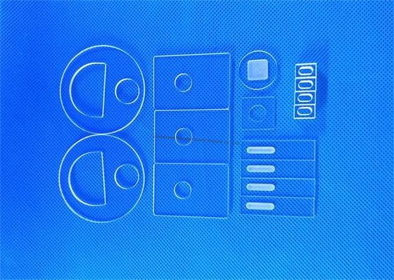 Clear High Temperature Resistance Glass Plates JGS1 Fused Silica Quartz Disc