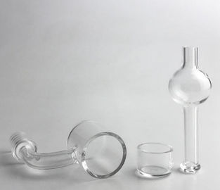 Pojedyncze szkło Banger Szkło wysokotemperaturowe 1732 ° C Temperatura topnienia 14 mm męski gwóźdź ze szkła kwarcowego