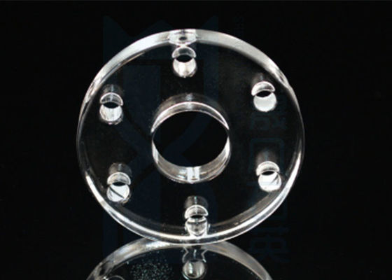 ISO9001 1100 ℃ Sio2 Quartz Tube Flange