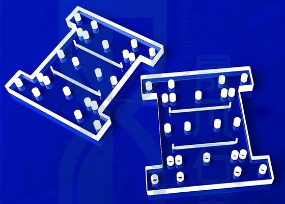 Dostosowana do wysokich temperatur płyta ze szkła kwarcowego do maszyny utwardzającej z tolerancją ±0,02 mm i temperaturą pracy 1150°C