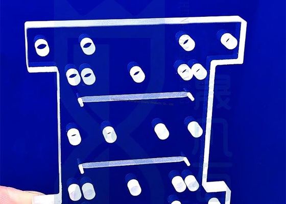 Dostosowana do wysokich temperatur płyta ze szkła kwarcowego do maszyny utwardzającej z tolerancją ±0,02 mm i temperaturą pracy 1150°C