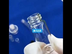 Odporna na korozję butelka ze szkła kwarcowego z zakrętką, przezroczysta