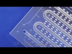 Płyta ze szkła kwarcowego toplonego, przezroczysta, polerowana ogniowo, dostosowana do wiercenia laserowego