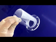 Duży kołnierz z przezroczystego kwarcowego szkła do rur chemicznych