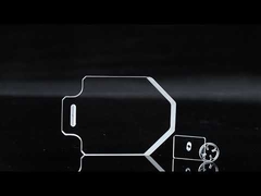 Prostokątna, polerowana płyta ze szkła kwarcowego, odporna na wysokie temperatury