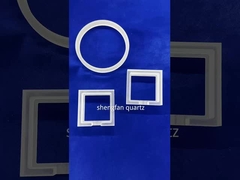 Półprzewodnikowe wiercenie laserowe Przezroczysta płyta ze szkła kwarcowego z otworem