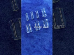 Przejrzysty kwarcowy rurek testowy Długa trwałość z kwarcowym uszczelnieniem zatyczki szlifu