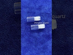 Przejrzysty kwarcowy szklany cewkowy przetwarzanie 300mm OD UVC światło