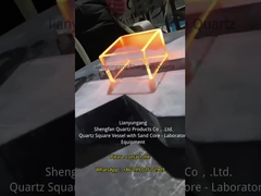 Wytwarzane na zamówienie na wysoką temperaturę i odporne na korozję pojemniki kwarcowe i kwadratowe cyli kwarcowe