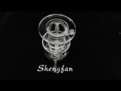 Wysokiej jakości, niestandardowy, dwuwarstwowy reaktor fotokatalityczny, odporny na korozję, przezroczyste szkło kwarcowe Inst