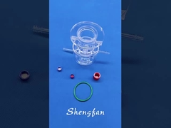 Niestandardowy dwuwarstwowy reaktor fotokatalityczny Przezroczysty kwarcowy szklany instrument P