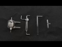 Szkło laboratoryjne z topionego krzemu, kwarcowy kondensator Grahama, zawartość SiO2 99,9%, odporny na korozję