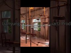 Zobacz przezroczysty, przezroczysty kwarcowy dysk, wziernik, arkusz, odporność na wysoką temperaturę, demonstracja