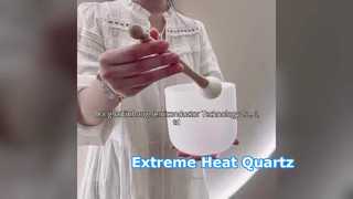 przezroczyste 99,99% instrumenty do uzdrawiania dźwiękami mis z kryształu kwarcu