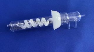 Fabryczna rurka ze szkła kwarcowego o wysokiej czystości 99,99%, niestandardowa rurka spiralna odporna na wysokie temperatury