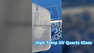Przezroczyste wysokotemperaturowe podłoże kwarcowe JGS1 JGS2 UV ze szkła kwarcowego