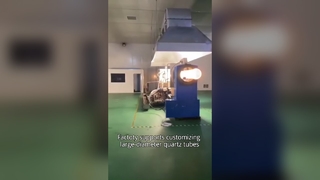 Duża rura pieca kwarcowego ze szkła kwarcowego